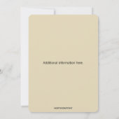 Editable Pastel Trellis Reben und Rose Einladung (Rückseite)