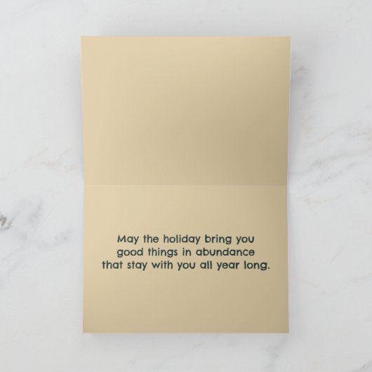 Editable Patchwork Pumpkin Erntedank Karte (Innenseite)