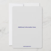 Editable Patriotic 4. Juli Feier Einladung (Rückseite)