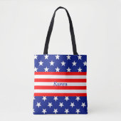 Editable Patriotic US Flagge Tasche (Vorderseite)