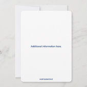 Editable Patriotic USA Flag Militärische Rente Einladung (Rückseite)