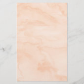 Editable Peach Gold Floral Ratschläge Der Preis Sp (Rückseite)