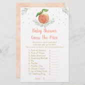 Editable Peach Gold Floral Ratschläge Der Preis Sp (Vorne/Hinten)