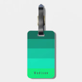 Editable Personal 🍋 Bright Green Spring Hues Gepäckanhänger (Rückseite vertikal)