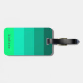 Editable Personal 🍋 Bright Green Spring Hues Gepäckanhänger (Rückseite horizontal)