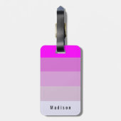 Editable Personal Magenta Orchid Violet Mauve Hues Gepäckanhänger (Rückseite vertikal)