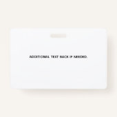 Editable Pet ID Card ,Navy White Service Dog Logo Ausweis (Rückseite)