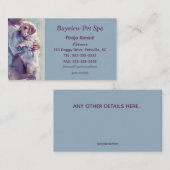 Editable Pet Wellness-Center Visitenkarte (Vorne/Hinten)