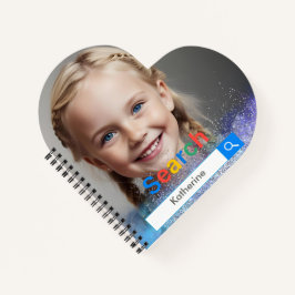 Editable Photo blue grey glitter Google Notizblock