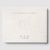 Editable Photo Front QR Back Wedding Gästebuch (Rückseite)