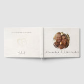 Editable Photo Front QR Back Wedding Gästebuch (Voll)