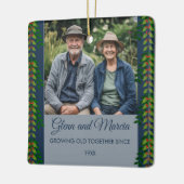 Editable Photo Growing Old Together Since Keramikornament (Links)