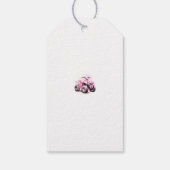 Editable Pink ATV Bike Geburtstag Geschenkanhänger (Rückseite)