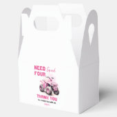 Editable Pink ATV Bike Geburtstag Geschenkschachtel (Geöffnet)