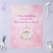 Editable Pink Chinoiserie Tissue Paper Seidenpapier (Basteln)