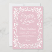 Editable Pink Cielito Lindo Einladung, Cielito Einladung (Vorderseite)