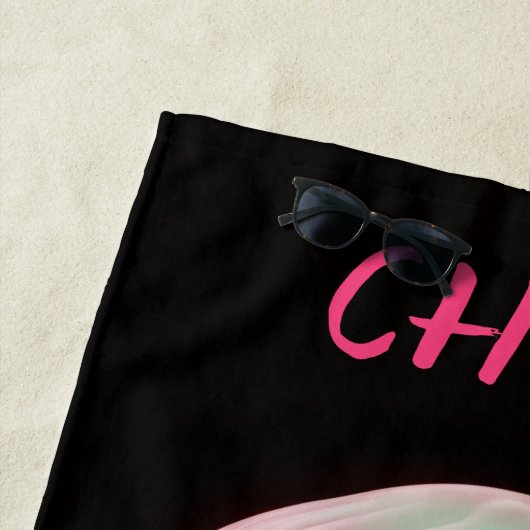 Editable Pink Jellyfish Strandtuch (Beispiel)