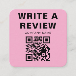 Editable Pink Logo Thank You Note Card Begleitkarte