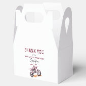 Editable Pink Motorrad Dirt Bike Geburtstag Geschenkschachtel (Geöffnet)