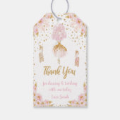 Editable Pink Tutu Gastgeschenk Labels Geschenkanhänger (Vorderseite)