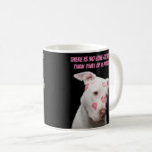 Editable Pitbull Liebhaber Kaffeetasse (VorderseiteRechts)