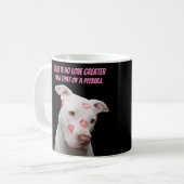 Editable Pitbull Liebhaber Kaffeetasse (Vorderseite Links)