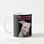Editable Pitbull Liebhaber Kaffeetasse (Links)