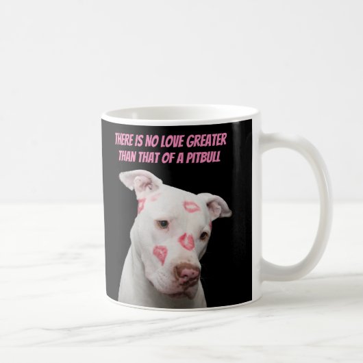Editable Pitbull Liebhaber Kaffeetasse (Rechts)