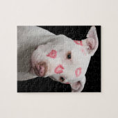 Editable Pitbull Liebhaber Puzzle (Horizontal)