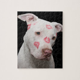 Editable Pitbull Liebhaber Puzzle
