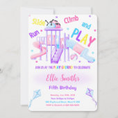 Editable Playground Birthday Einladung (Vorderseite)