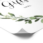 Editable Please Place Gifts Here Party Sign Poster (Ecke)