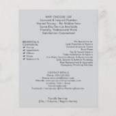 Editable Plumber Flyer Template | Plumbing Service (Hinten)