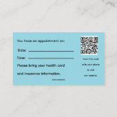 Editable Podiatrist Foot Care Clinic Visitenkarte (Rückseite)