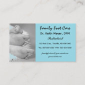 Editable Podiatrist Foot Care Clinic Visitenkarte (Vorderseite)