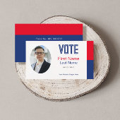 Editable Political Campaign Foto Business Card Visitenkarte
