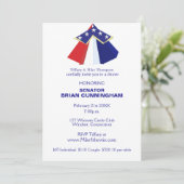 Editable Political Fundraising Campaign Patriotic Einladung (Stehend Vorderseite)