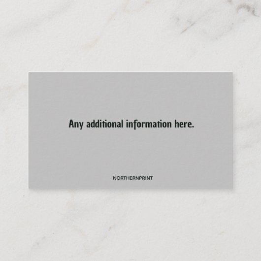 Editable Porta Potty Rental Visitenkarte (Rückseite)