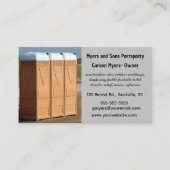 Editable Porta Potty Rental Visitenkarte (Vorderseite)