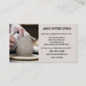Editable Pottery Studio Visitenkarte (Vorderseite)
