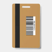 Editable Press Pass Layout Photo ID Plus QR Code Ausweis (Rückseite)