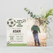 Editable & Printable Sports Party Einladung für Ki (Stehend Vorderseite)