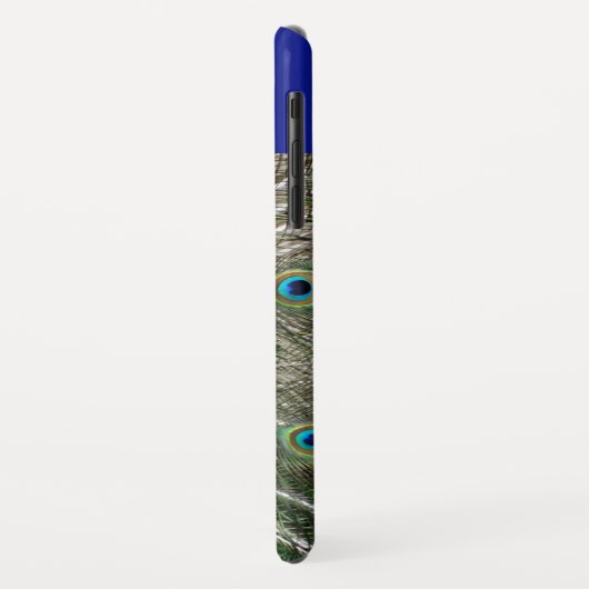 Editable Proud Peacock Blues and Grüntöne Case-Mate iPhone Hülle (Hinten/Links)