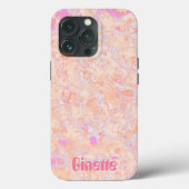 Editable Psychedelic Krawatte-Dye iPhone Case (Rückseite)