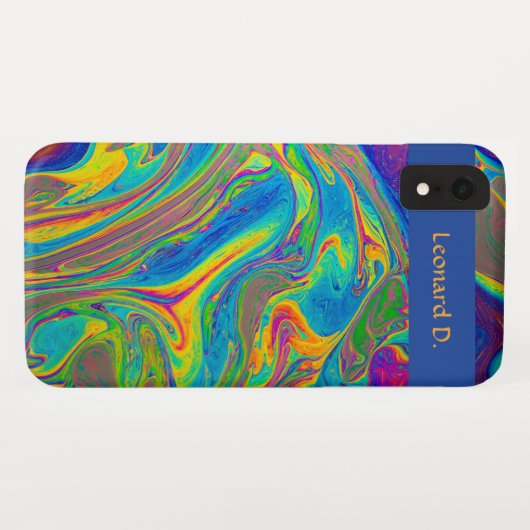Editable Psychedelic Movement Case-Mate iPhone Hülle (Rückseite (Horizontal))