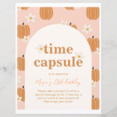 Editable Pumpkin Time Capsule Sign (Vorderseite)