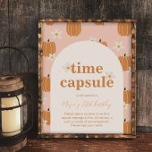 Editable Pumpkin Time Capsule Sign