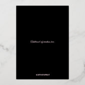 Editable Purple and Pink Flowers Anniversary Folieneinladung (Rückseite)