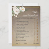 Editable Questions Brautparty Games - Einladung (Vorderseite)