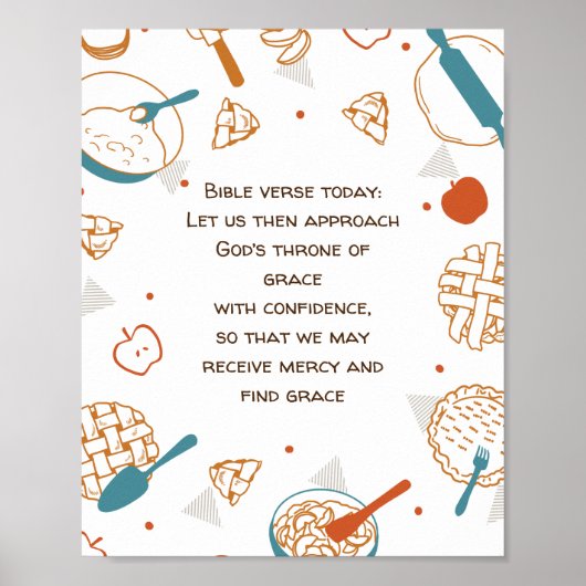 Editable Quotes Apple Pie Design Poster (Vorne)